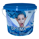 Alina Paint "Optima" - моющаяся акриловая супербелая и сверхукрывистая краска для стен и потолков