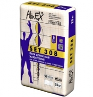 Плиточный клей жаростойкий AlinEX, "SET 308", 25 кг